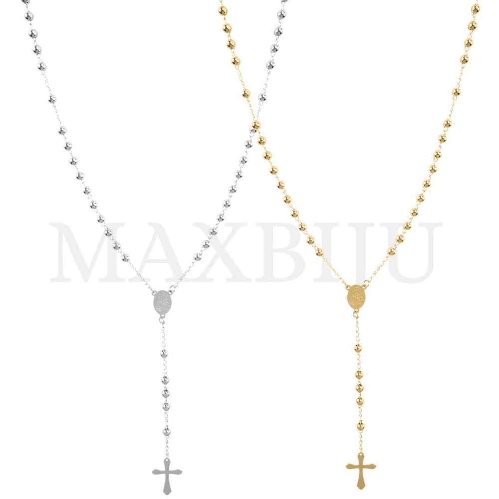 Stainless Steel Rosary of "Jesus" 50cm