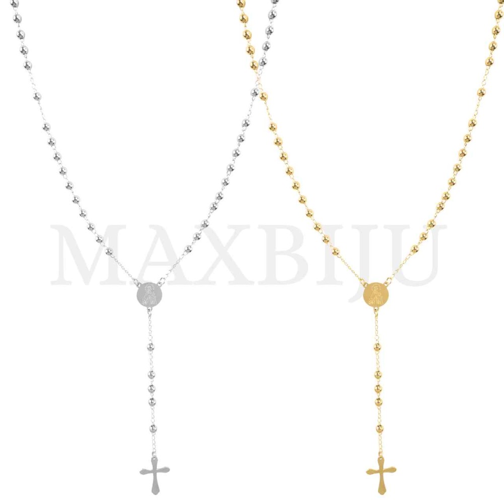 Stainless Steel Rosary of "Nossa Senhora de Carmo" 50cm