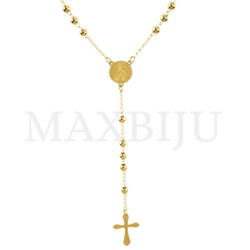 Stainless Steel Rosary of "Nossa Senhora de Carmo" 50cm