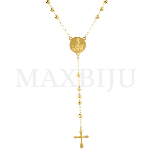 Stainless Steel Rosary of "Nossa Senhora de Fátima" 50cm