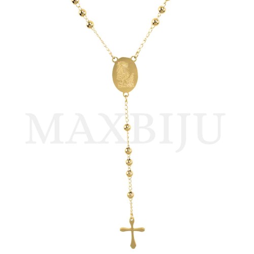 Stainless Steel Rosary of "Nossa Senhora de Fátima" 50cm