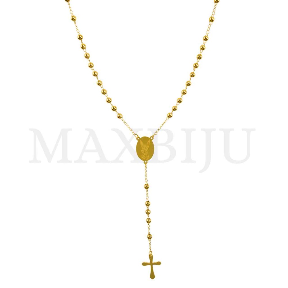 Stainless Steel Rosary of "São Miguel Arcanjo" 50cm