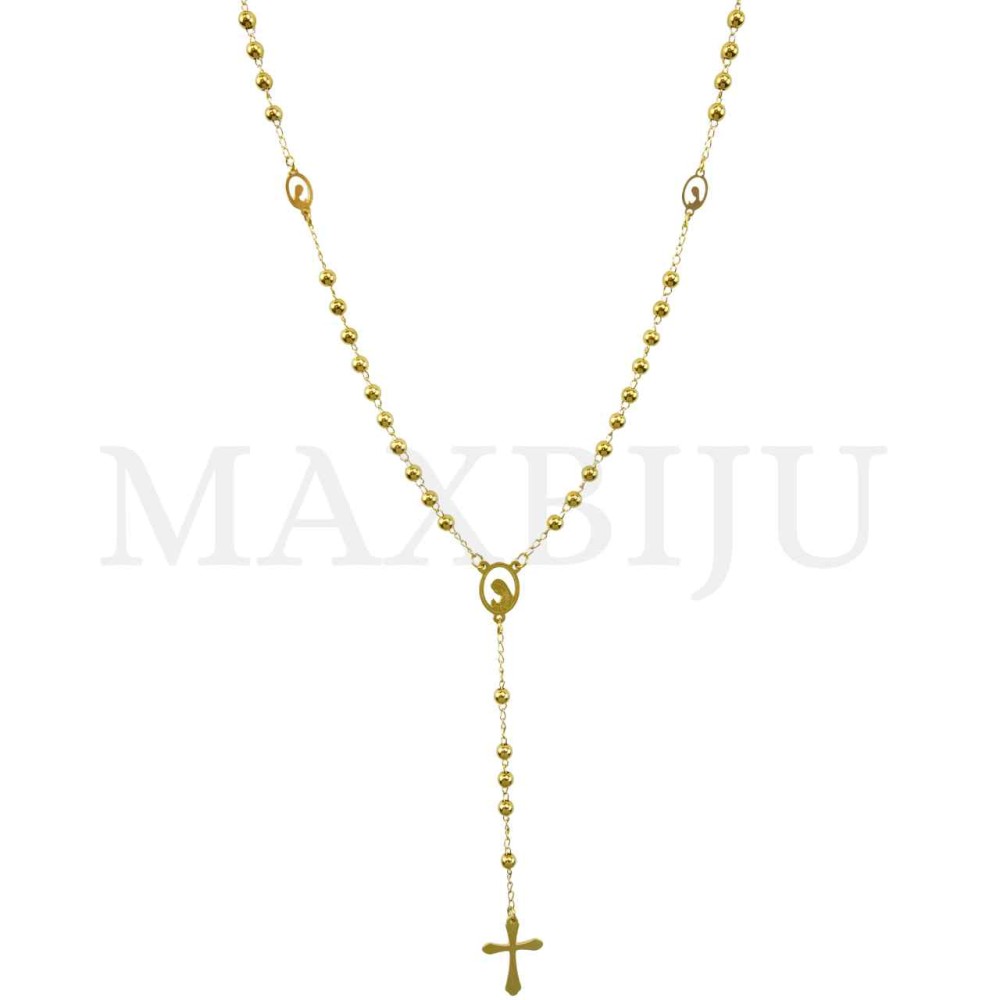 Stainless Steel Rosary of "Nossa Senhora de Fátima" 55cm