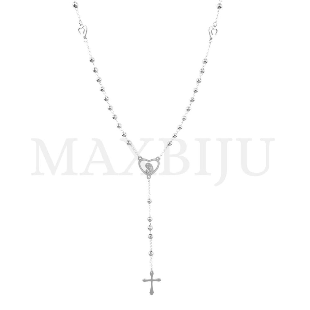 Stainless Steel Rosary of "Nossa Senhora de Fátima" 55cm