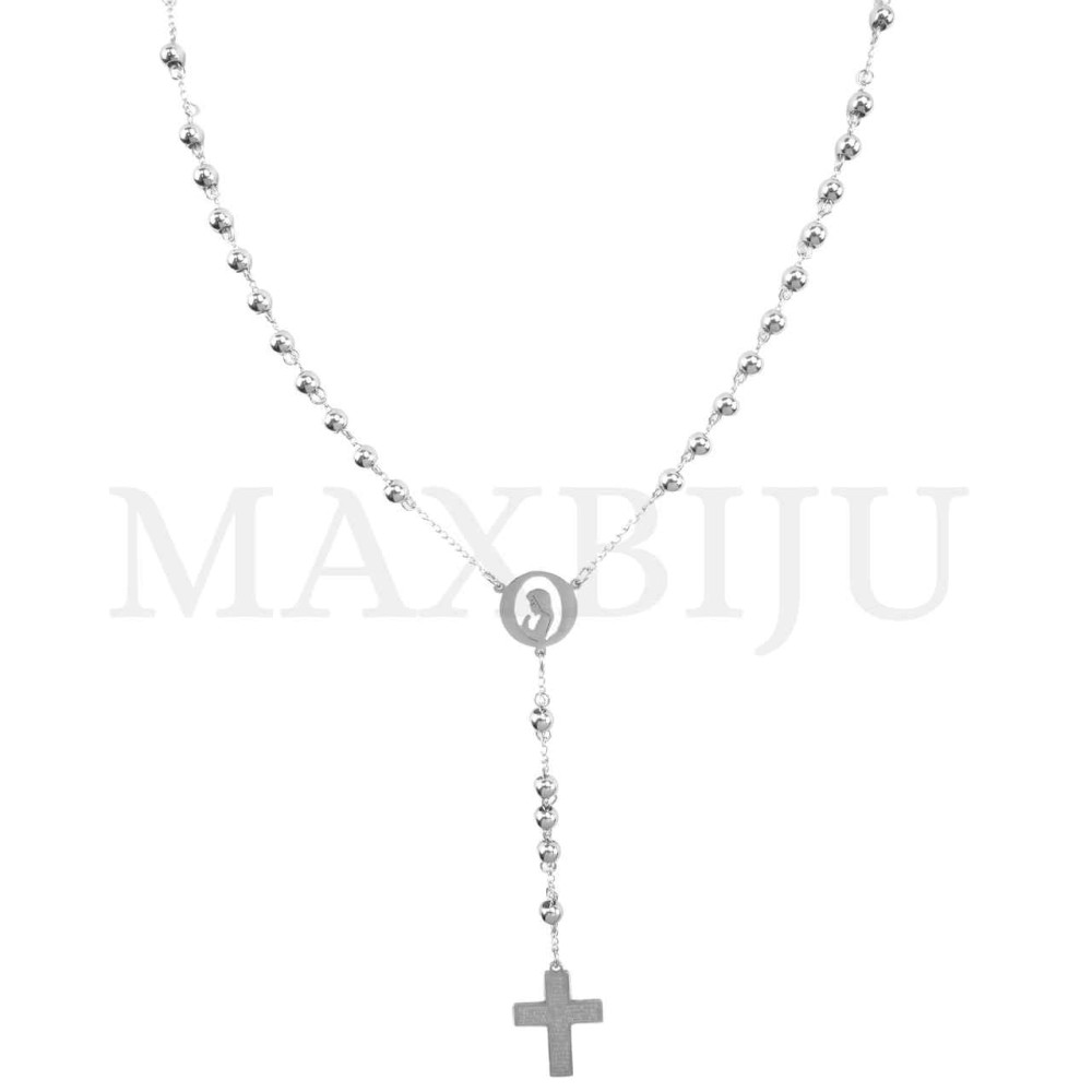 Stainless Steel Rosary of "Nossa Senhora de Fátima" 60cm