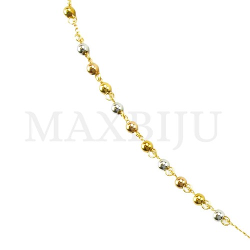 Stainless Steel Rosary of "Nossa Senhora de Fátima" 65cm