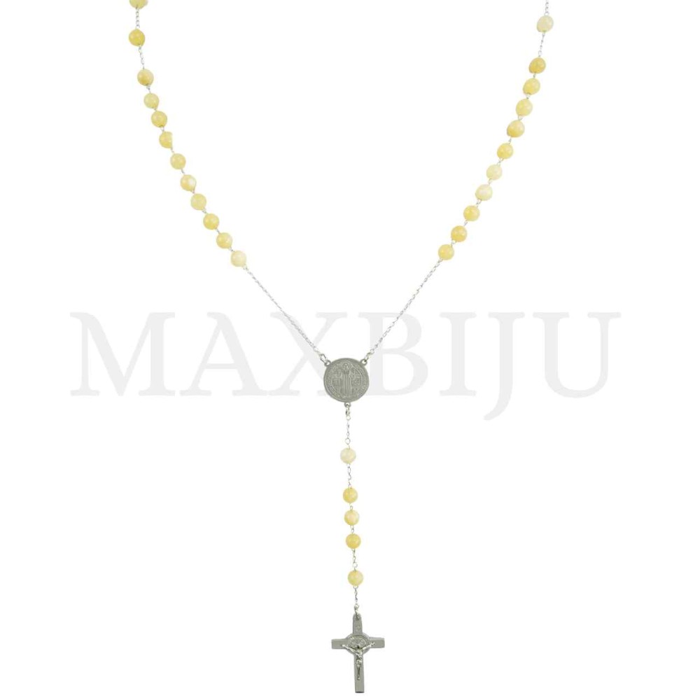 Stainless Steel Rosary of "São Bento" 65cm