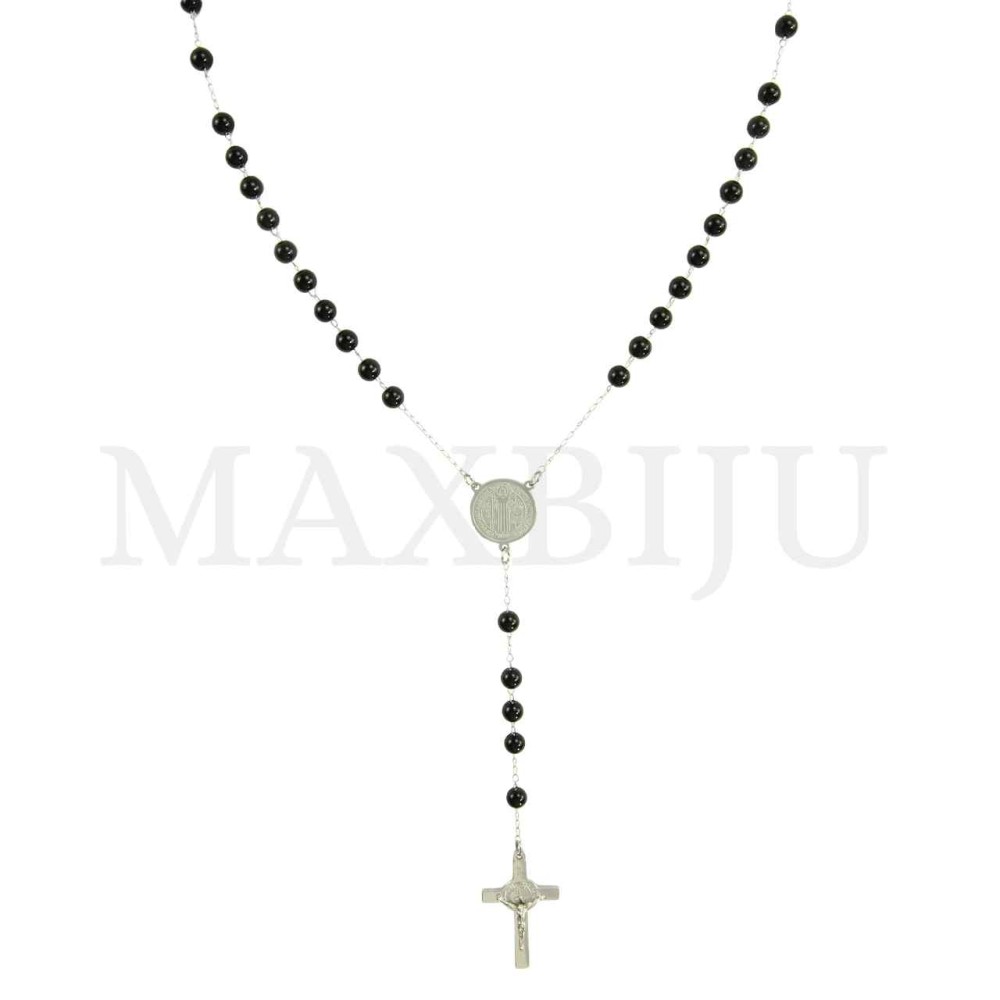 Stainless Steel Rosary of "São Bento" 65cm