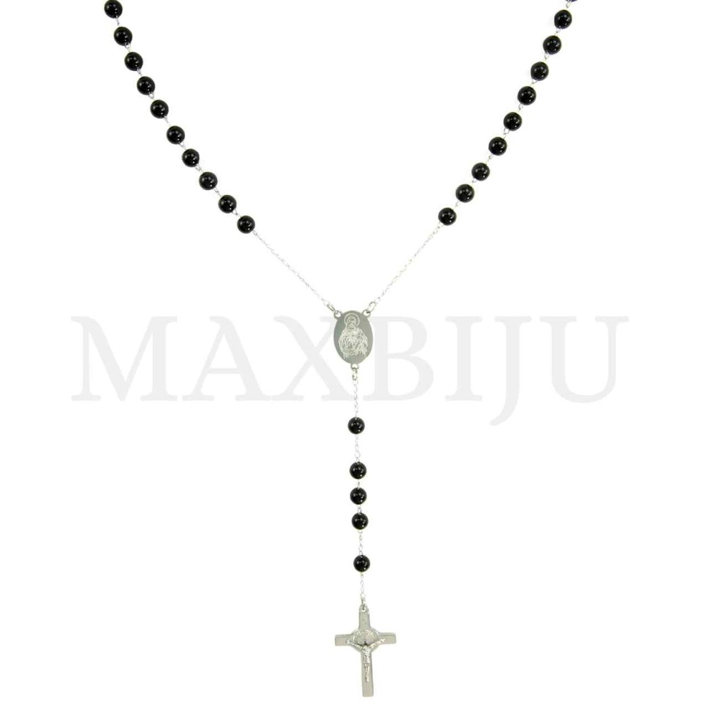 Stainless Steel Rosary of "Jesus" 65cm