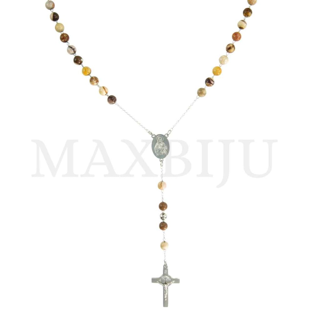 Stainless Steel Rosary of "Jesus" 65cm