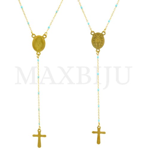 Stainless Steel Rosary of "Nossa Senhora da Graça" 50cm