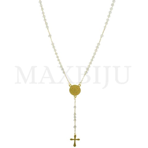 Stainless Steel Rosary of "São Bento" 50cm