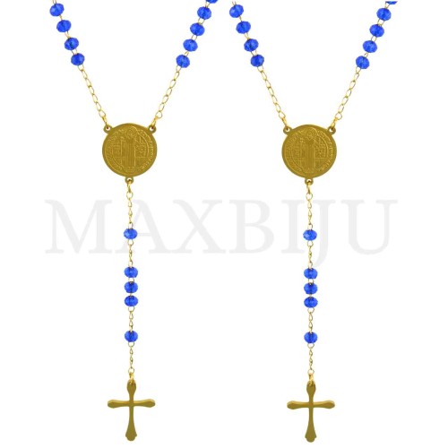 Stainless Steel Rosary of "São Bento" 50cm