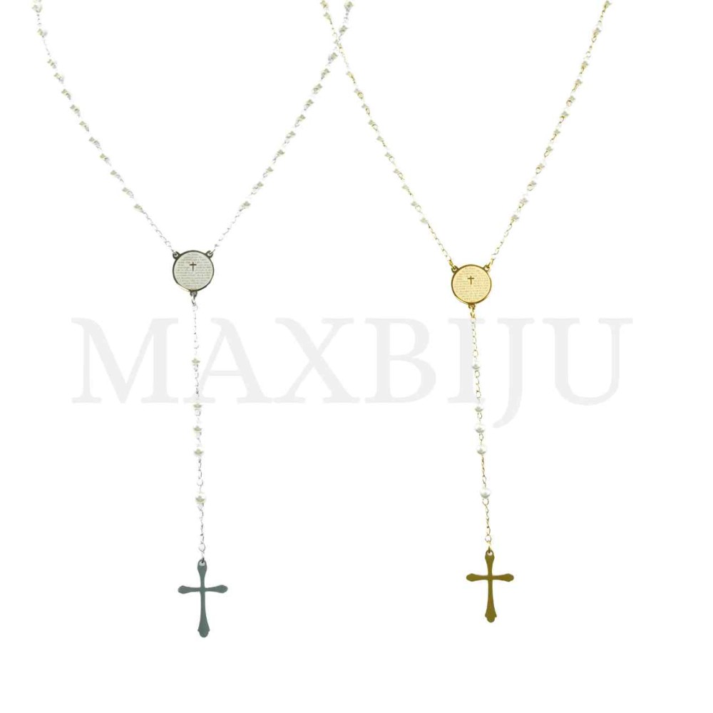 Stainless Steel Rosary of "Pai Nossa" 50cm