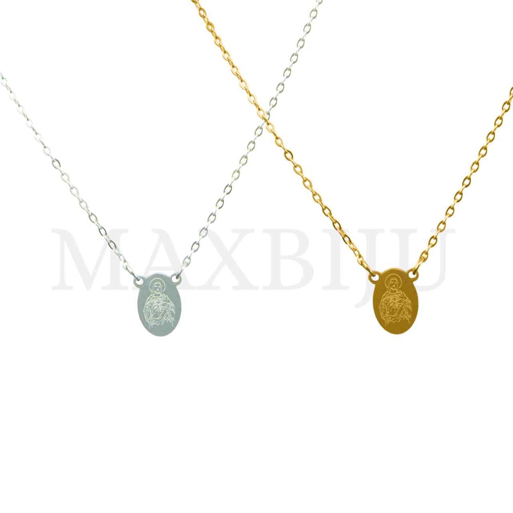 Stainless Steel Chapter of "Jesus Cristo" 35cm