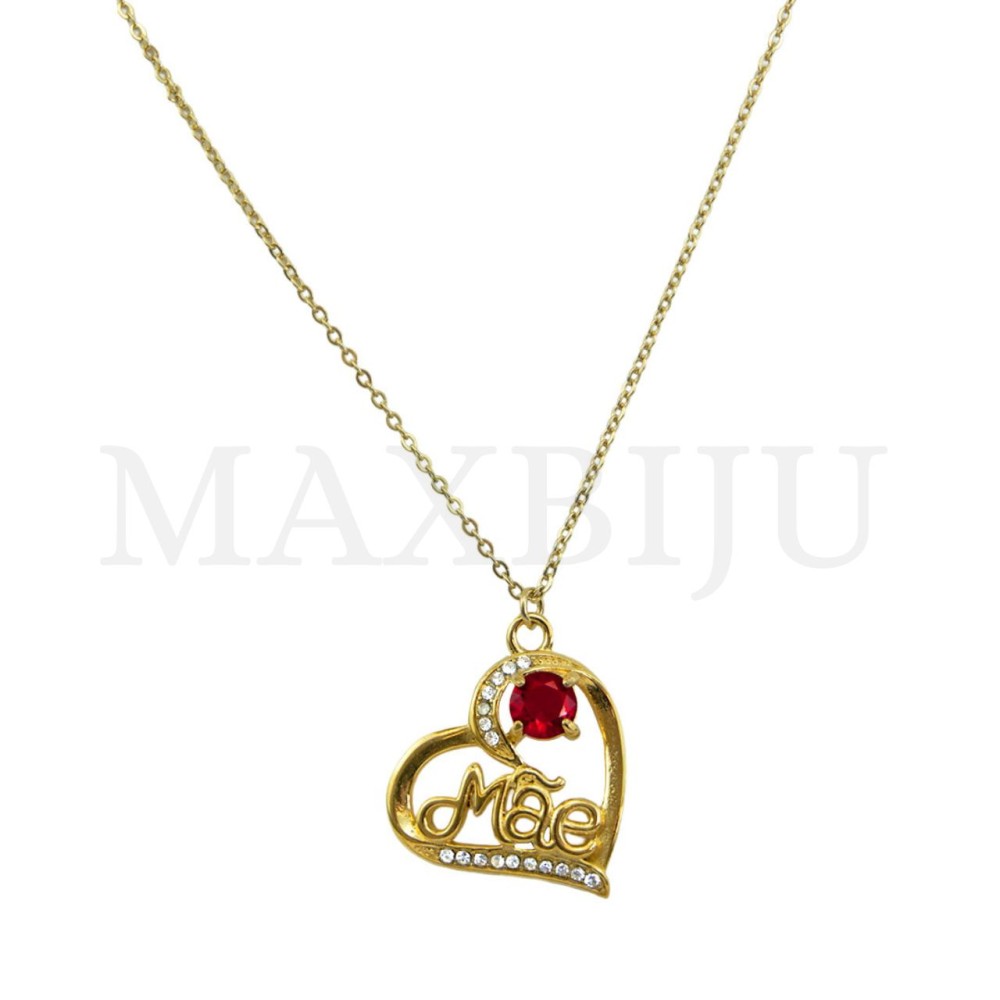 Stainles Steel Necklace - Mãe 45cm