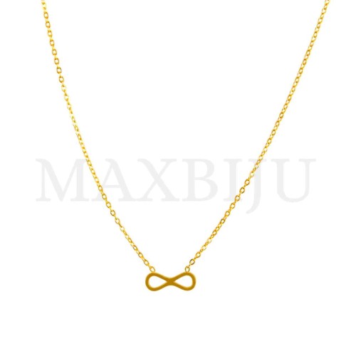 Stainless Steel necklace Infinity Pendant 14x7mm
(40cm)