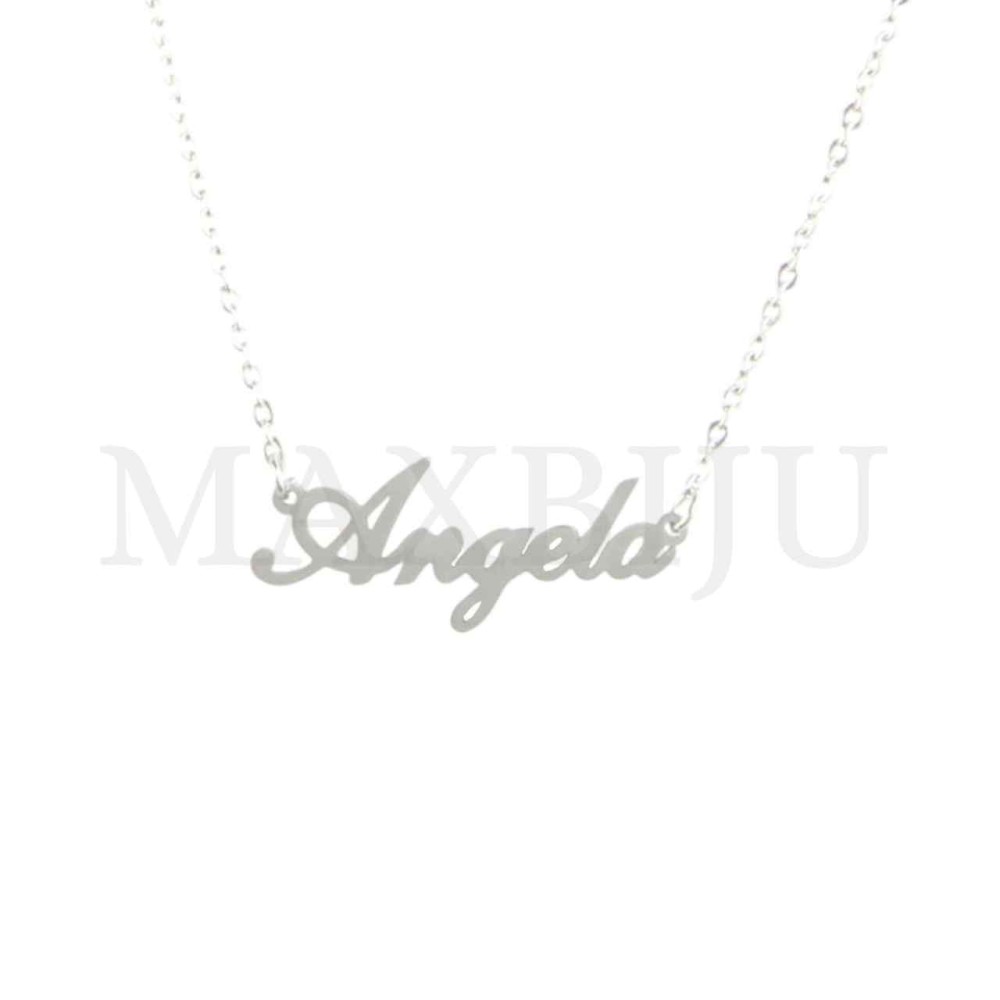 Stainless Steel necklace "Angela" 32x11mm 
(45cm)