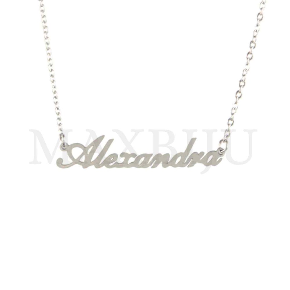 Stainless Steel necklace "Alexandra" 42x11mm 
(45cm)