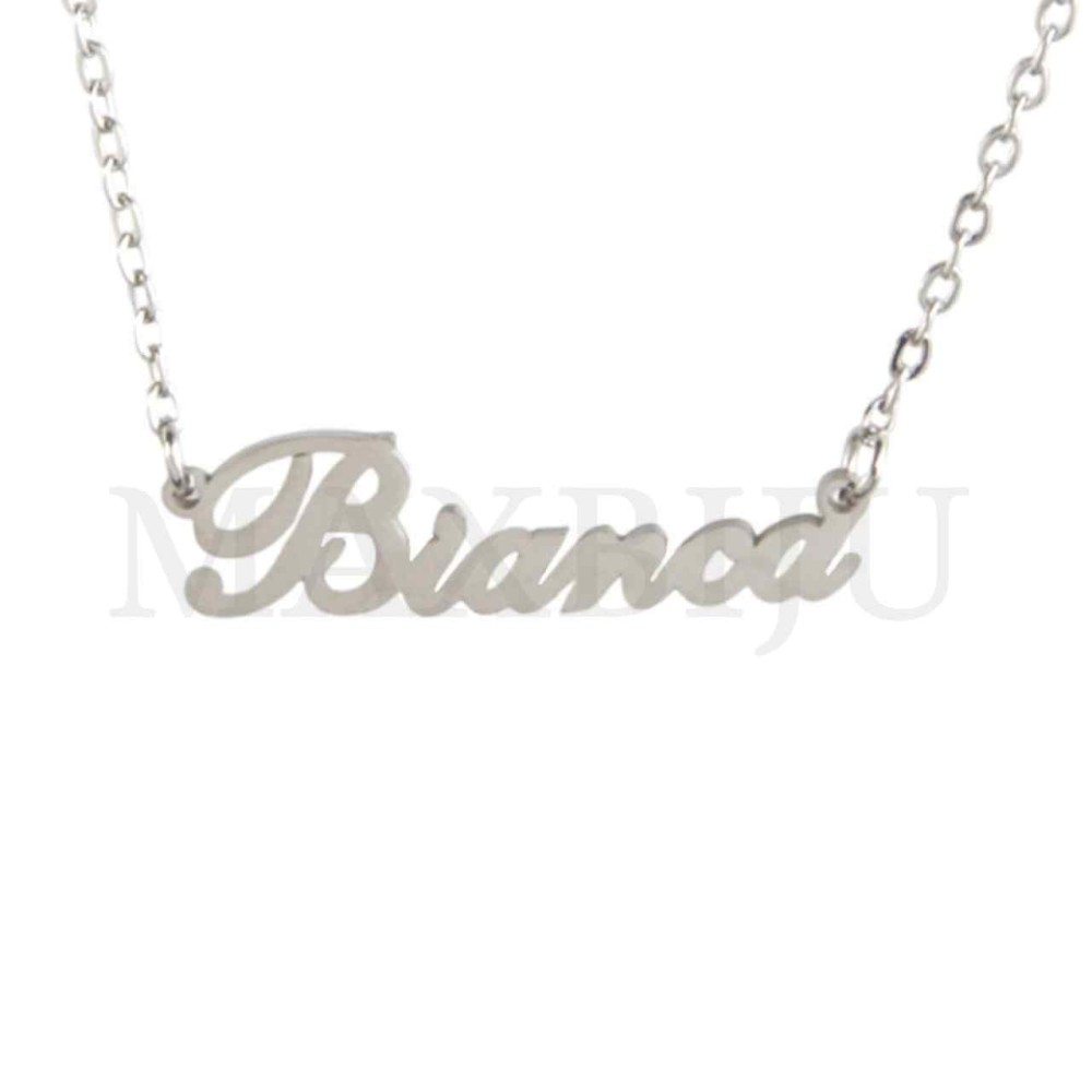 Stainless Steel necklace "Bianca" 30x10mm
(45cm)