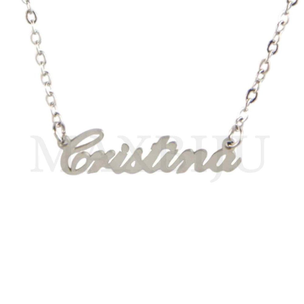 Stainless Steel necklace "Cristina" 27x8mm 
(45cm)