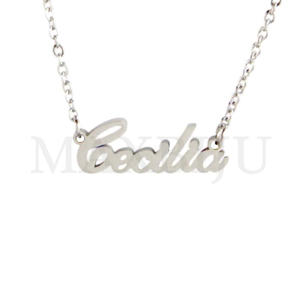 Stainless Steel necklace "Cecilia" 22x8mm 
(45cm)