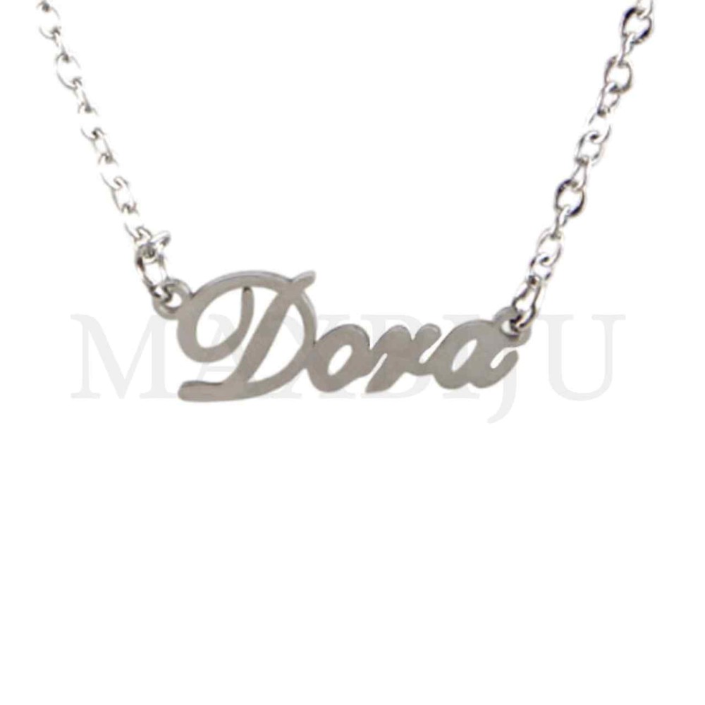 Stainless Steel necklace "Dora" 22x8mm 
(45cm)