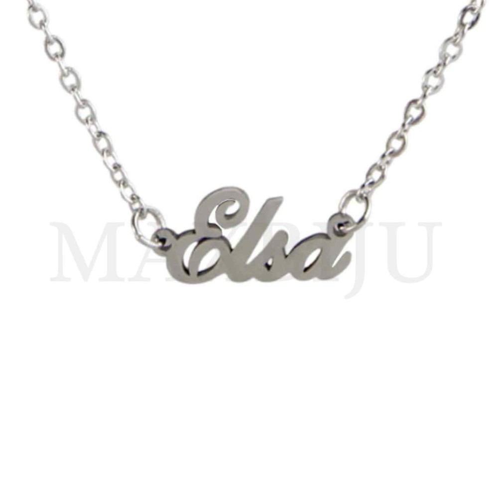 Stainless Steel necklace "Elsa" 15x9mm 
(45cm)