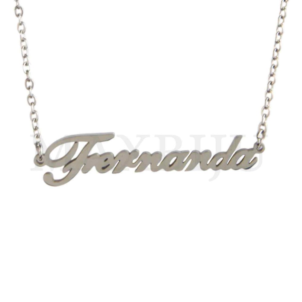 Stainless Steel necklace "Fernanda" 39x9mm 
(45cm)