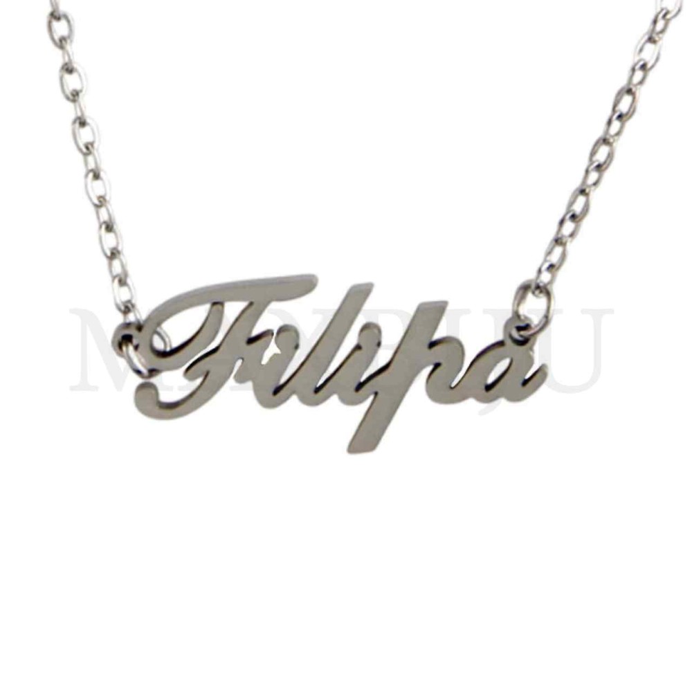 Stainless Steel necklace "Filipa" 26x11mm 
(45cm)