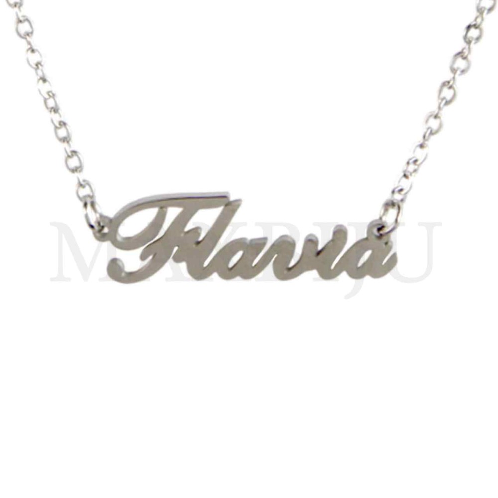 Stainless Steel necklace "Flavia" 26x9mm 
(45cm)