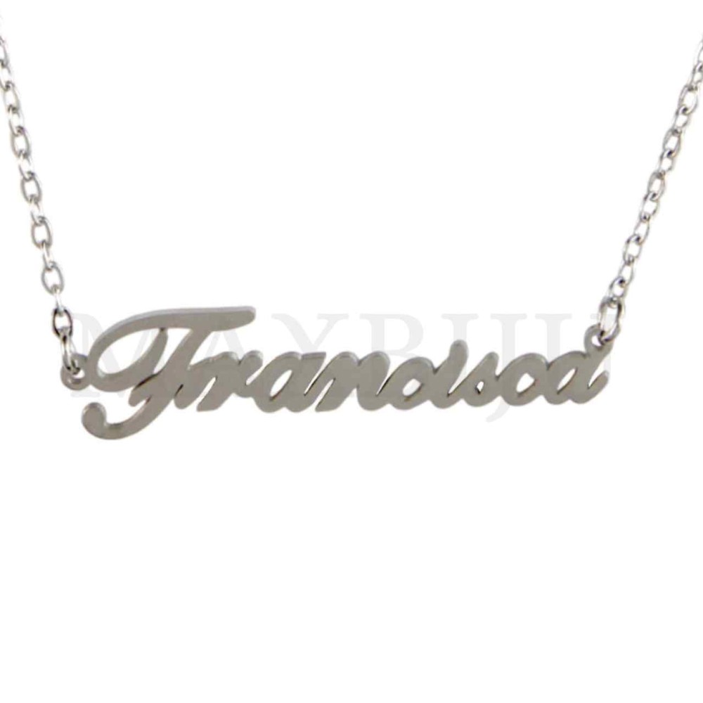 Stainless Steel necklace "Francisca" 39x9mm 
(45cm)