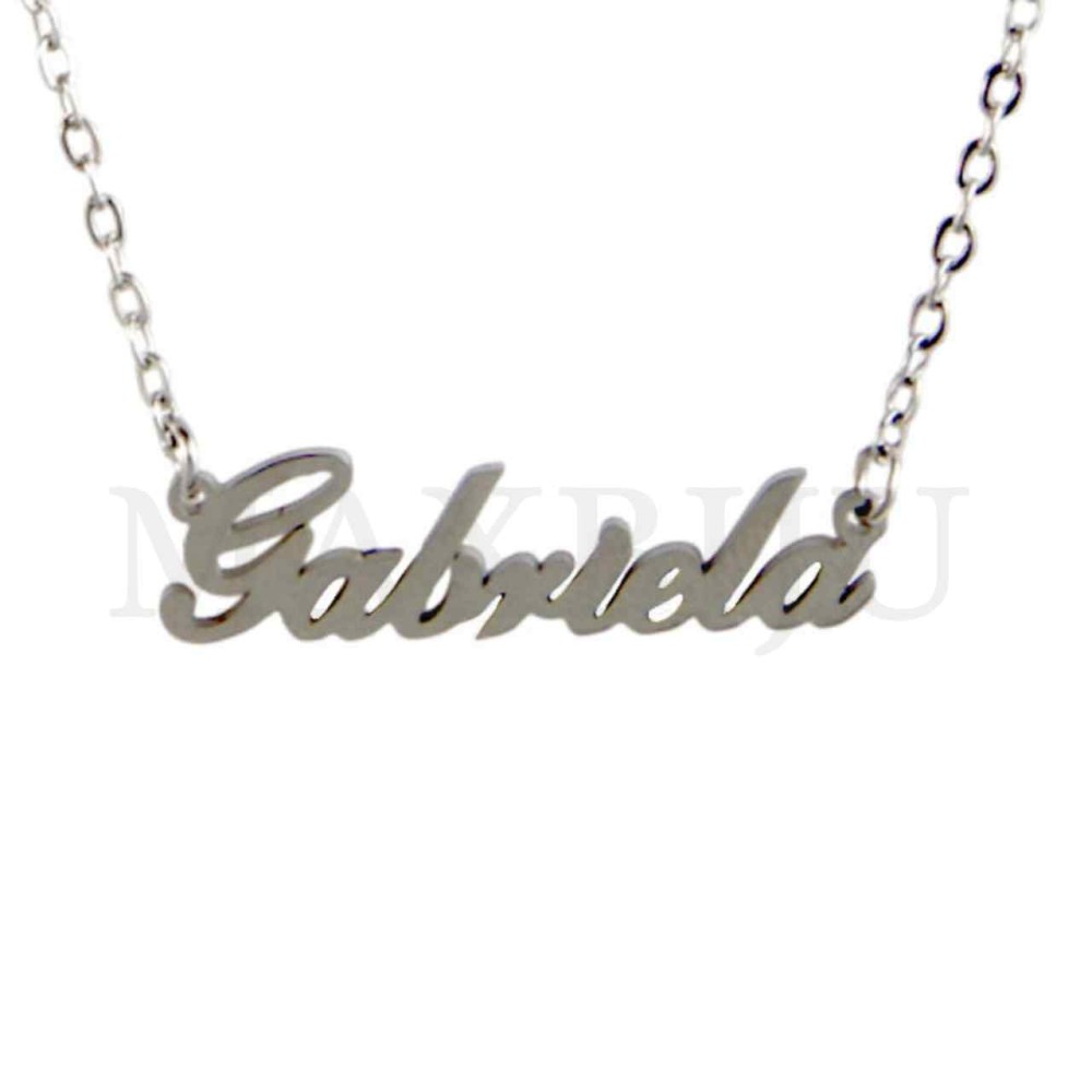 Stainless Steel necklace "Gabriela" 29x9mm 
(45cm)