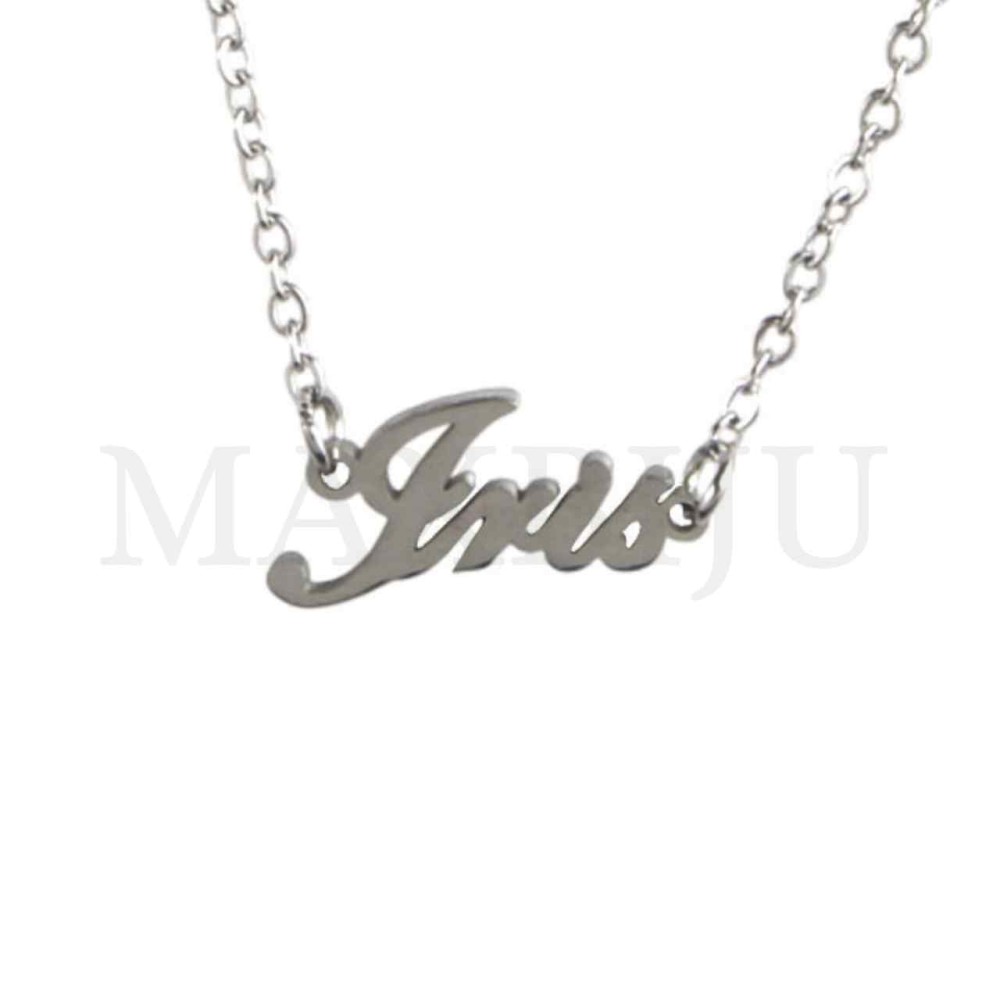 Stainless Steel necklace "Iris" 18x10mm
(45cm)