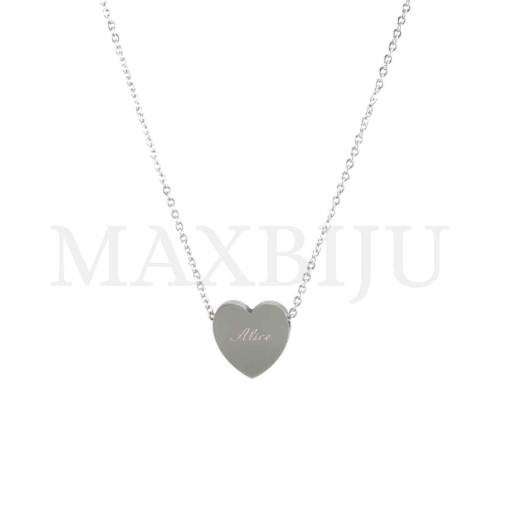 Stainless Steel necklace Heart Pendant "Alice" 15x15mm
(40cm)