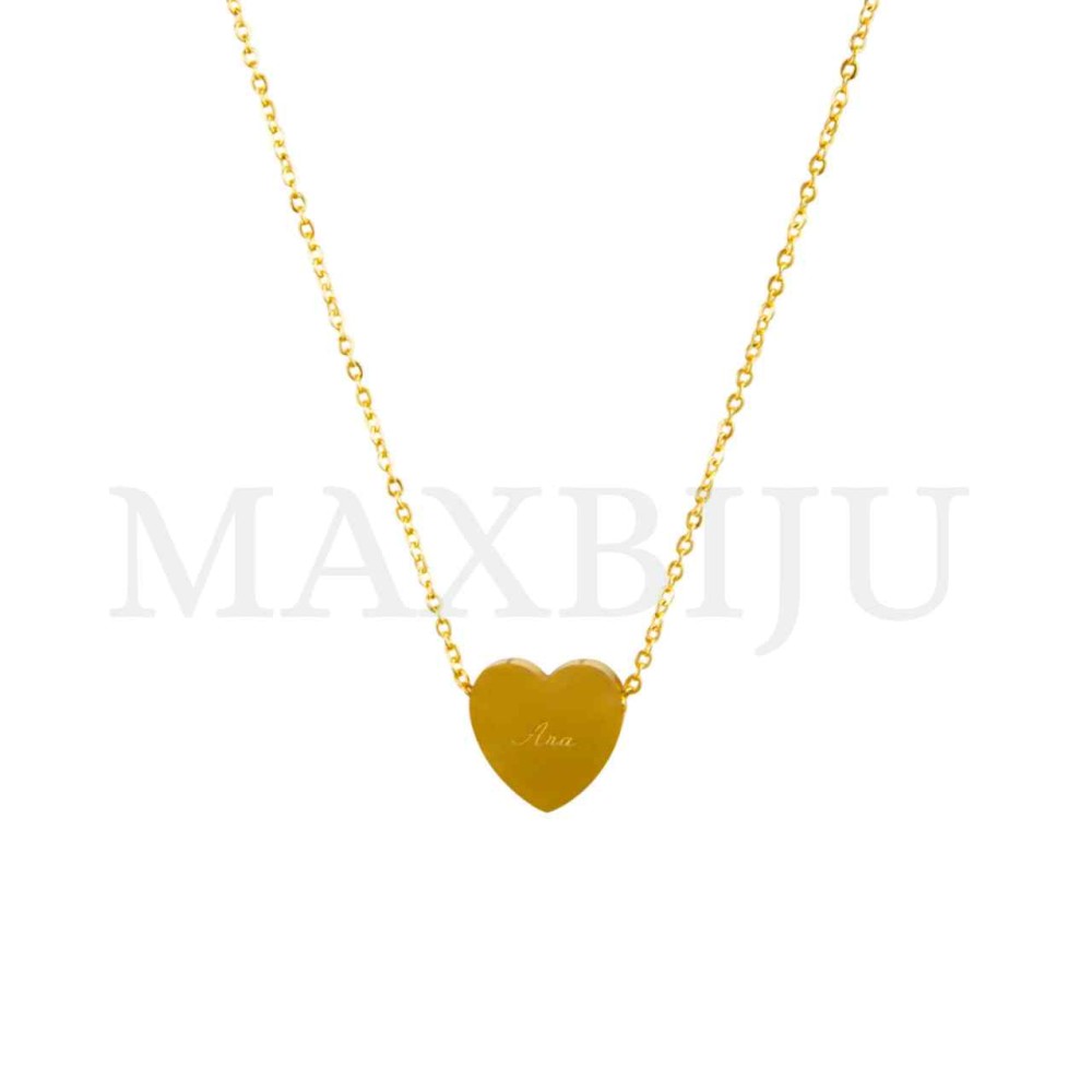Stainless Steel necklace Heart Pendant  "Ana"15x15mm
(40cm)