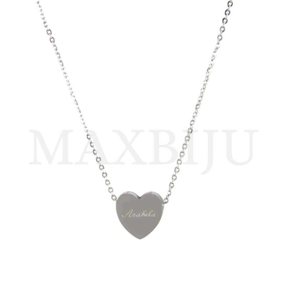 Stainless Steel necklace Heart Pendant  "Anabela" 15x15mm
(40cm)