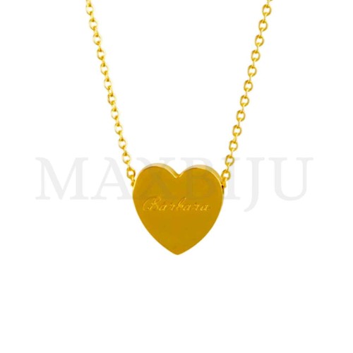 Stainless Steel necklace Heart Pendant  "Barbara" 15x15mm
(40cm)