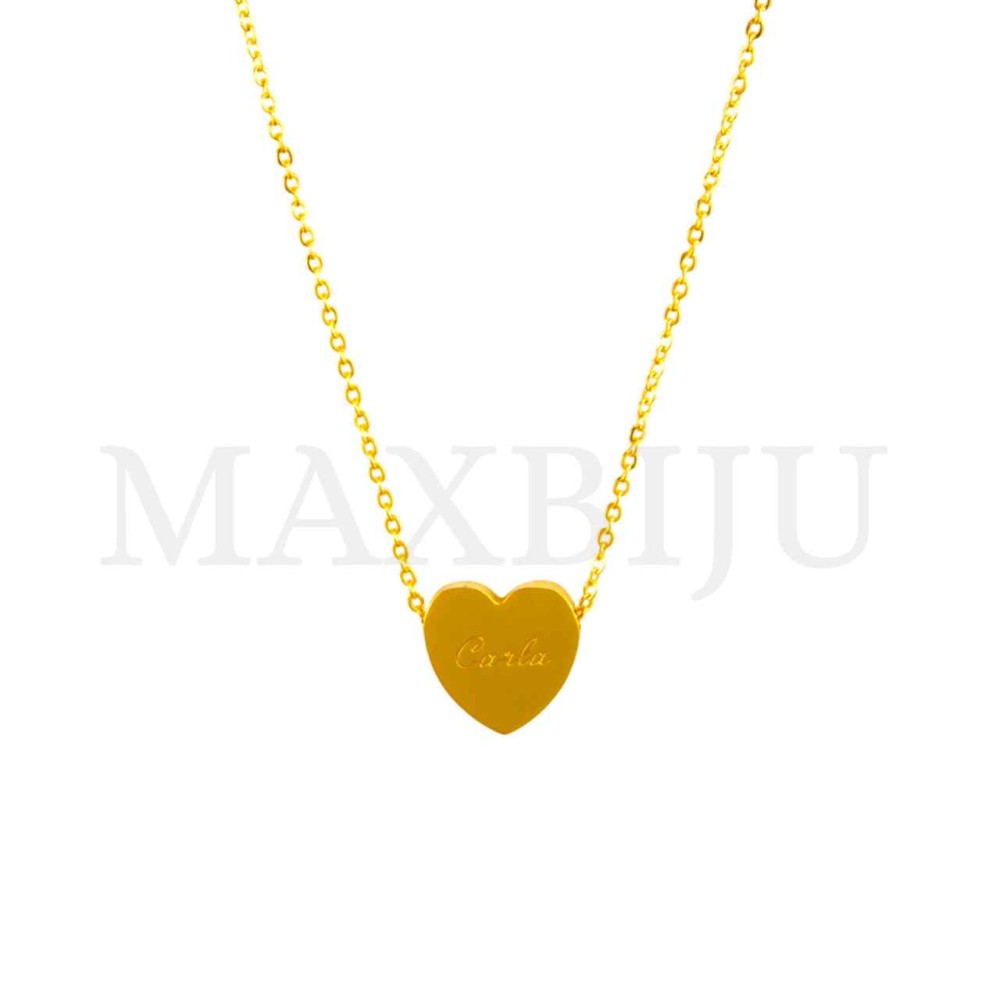 Stainless Steel necklace Heart Pendant  "Carla" 15x15mm
(40cm)