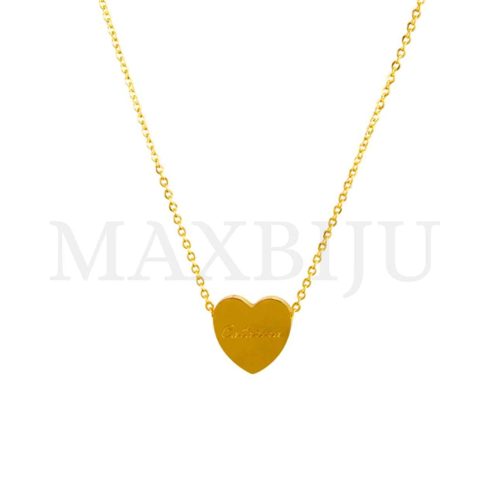 Stainless Steel necklace Heart Pendant  "Catarina" 15x15mm
(40cm)