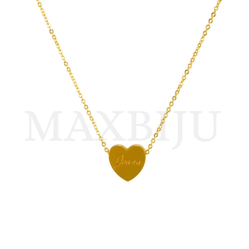 Stainless Steel necklace Heart Pendant  "Joana" 15x15mm
(40cm)