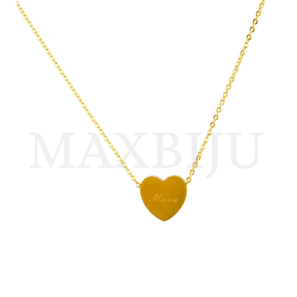 Stainless Steel necklace Heart Pendant  "Maria" 15x15mm
(40cm)