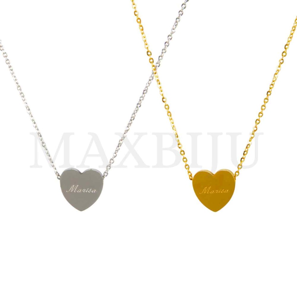 Stainless Steel necklace Heart Pendant  "Marisa" 15x15mm
(40cm)