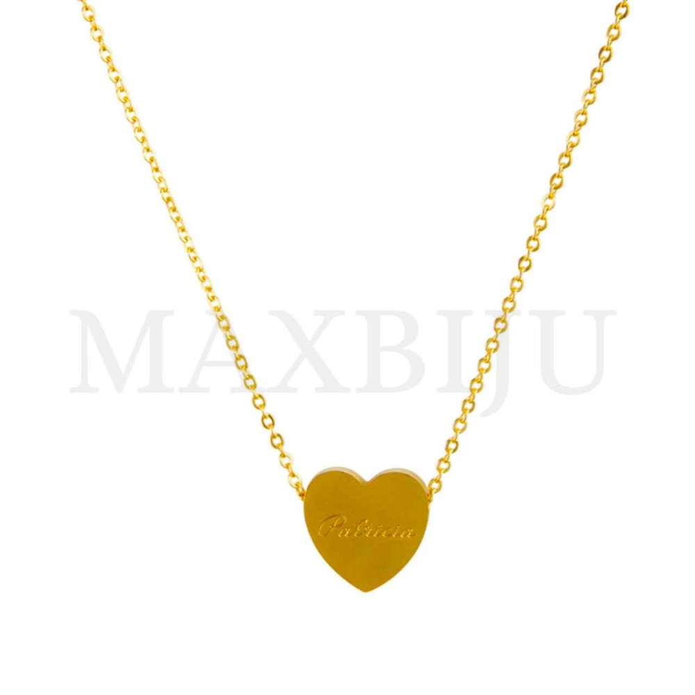 Stainless Steel necklace Heart Pendant  "Patricia" 15x15mm
(40cm)