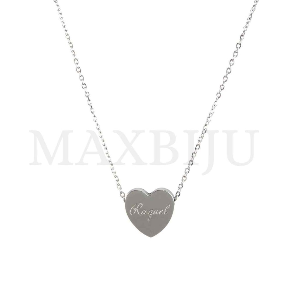 Stainless Steel necklace Heart Pendant  "Raquel" 15x15mm
(40cm)