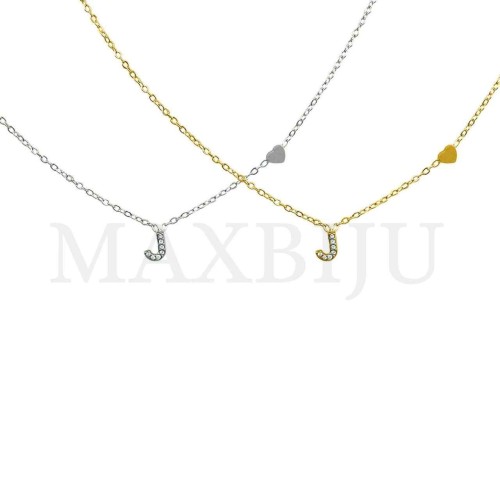 Stainless Steel necklace Letters Pendant 5x5,8mm
(45cm)