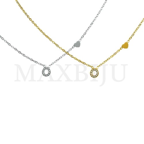 Stainless Steel necklace Letters Pendant 5x5,8mm
(45cm)