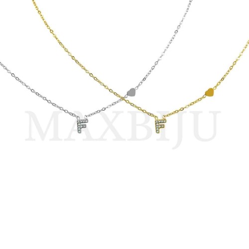 Stainless Steel necklace Letters Pendant 5x5,8mm
(45cm)