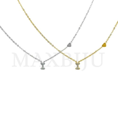 Stainless Steel necklace Letters Pendant 5x5,8mm
(45cm)