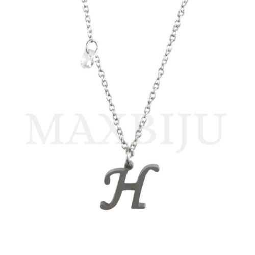 Stainless Steel necklace Letter Pendant 9x10mm
(45cm)